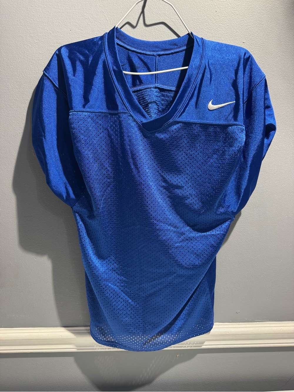 Nike Men’s Blue Mesh V-Neck Jersey